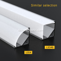 LED -Aluminiumprofil mit PC- und PMMA -Diffusor